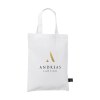 Petit sac compact en coton avec anses courtes, composé à 60 % de coton recyclé et à 40 % de polyester recyclé (140 g/m²)