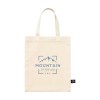 Petit sac compact en coton avec anses courtes, composé à 60 % de coton recyclé et à 40 % de polyester recyclé (140 g/m²)