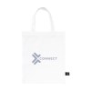 Petit sac compact en coton avec anses courtes, composé à 60 % de coton recyclé et à 40 % de polyester recyclé (140 g/m²)