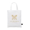 Petit sac compact en coton avec anses courtes, composé à 60 % de coton recyclé et à 40 % de polyester recyclé (140 g/m²)