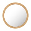 Miroir rond de maquillage (Ø 7 cm) en verre avec un corps en bambou certifié FSC 100%