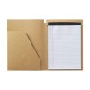 Conférencier/porte-documents en carton kraft robuste certifié FSC 100% (350 g/m²)