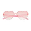 Lunettes de soleil en plastique très originales avec verres fumés dégradés en forme de cœur