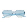 Lunettes de soleil en plastique très originales avec verres fumés dégradés en forme de cœur