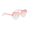Lunettes de soleil en plastique très originales avec verres fumés dégradés en forme de cœur