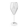 Verre à champagne en plastique, de la marque HappyGlass