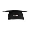 Chapeau de diplômé traditionnel avec pompon, en polyester