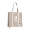 Sac à provisions spacieux et solide, composé à 80% de coton mélangé recyclé et à 20% de polyester mélangé recyclé (210 g/m²)