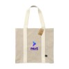 Sac à provisions spacieux et solide, composé à 80% de coton mélangé recyclé et à 20% de polyester mélangé recyclé (210 g/m²)