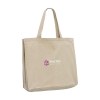 Très grand sac à provisions/sac de plage extra spacieux, composé à 80% de coton mélangé recyclé et à 20% de polyester mélangé recyclé (210 g/m²)