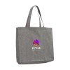 Très grand sac à provisions/sac de plage extra spacieux, composé à 80% de coton mélangé recyclé et à 20% de polyester mélangé recyclé (210 g/m²)