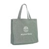 Très grand sac à provisions/sac de plage extra spacieux, composé à 80% de coton mélangé recyclé et à 20% de polyester mélangé recyclé (210 g/m²)