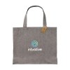 Très grand sac à provisions/sac de plage extra spacieux, composé à 80% de coton mélangé recyclé et à 20% de polyester mélangé recyclé (210 g/m²)