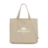 Très grand sac à provisions/sac de plage extra spacieux, composé à 80% de coton mélangé recyclé et à 20% de polyester mélangé recyclé (210 g/m²)