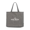 Très grand sac à provisions/sac de plage extra spacieux, composé à 80% de coton mélangé recyclé et à 20% de polyester mélangé recyclé (210 g/m²)
