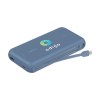 Puissante batterie externe de 20 000 mAh composée à 72% de plastique recyclé avec câble USB-C intégré (12 cm)