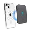 Porte-cartes MagSafe de la marque Valenta en cuir vegan durable, pouvant contenir jusqu'à 3 cartes (bancaires) avec protection RFID/NFC