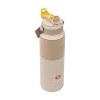 Bouteille isotherme en acier inoxydable 18/8 dotée d'un revêtement protecteur en poudre