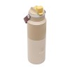 Bouteille isotherme en acier inoxydable 18/8 dotée d'un revêtement protecteur en poudre