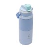 Bouteille isotherme en acier inoxydable 18/8 dotée d'un revêtement protecteur en poudre