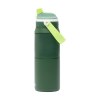 Bouteille isotherme en acier inoxydable 18/8 dotée d'un revêtement protecteur en poudre