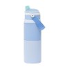 Bouteille isotherme en acier inoxydable 18/8 dotée d'un revêtement protecteur en poudre
