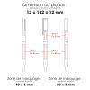FEEL - BND179 - Stylo à bille à torsion en acier inoxydable recyclé