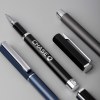 HEXA - BND181 - Stylo à bille roulante en acier inoxydable recyclé