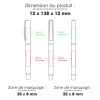 LYD Roller - BND182RB - Stylo à bille roulante en acier inoxydable recyclé