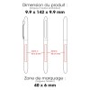 RETRO - BND183 - Stylo à bille en aluminium recyclé
