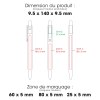 AAARR - BND185 - Stylo en aluminium recyclé, bambou FSC® et ABS recyclé