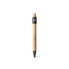 NOCLIP SPIN BB- BND188BB - Stylo à bille rotatif en bambou FSC et aluminium recyclé