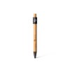 NOCLIP SPIN BB- BND188BB - Stylo à bille rotatif en bambou FSC et aluminium recyclé