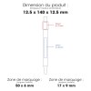 NOCLIP SPIN BB- BND188BB - Stylo à bille rotatif en bambou FSC et aluminium recyclé