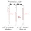 AIIE - BND191 - Stylo à bille en aluminium recyclé et ABS recyclé