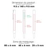 AIIE - BND191 - Stylo à bille en aluminium recyclé et ABS recyclé