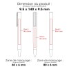 URRGH - BND192 - Stylo à bille en aluminium recyclé et ABS recyclé