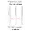 CONCORDE - BND61 - Stylo à bille en aluminium recyclé