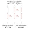 FOLK - BND62 - Stylo à bille en acier inoxydable recyclé - Noir finition rubber