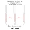 SARI XL - BND78XL - Stylo à bille en acier inoxydable recyclé