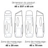 NAZARE 876 - BND876 - Bouteille en acier inoxydable recyclé à double paroi de 500 ml/17 oz