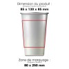 MAGIK-KUP - BND885M - Tasse en aluminium recyclé de 450 ml / 15 oz qui change de couleur