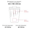 CALYPSO 886 - BND886 - Gobelet en acier inoxydable recyclé à double paroi, 330 ml / 11 oz