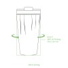 CALYPSO 886XL - 360° - BND886XL - Gobelet isotherme à double paroi en acier inoxydable recyclé de 500 ml / 16 oz