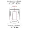 CALYPSO 887M - BND887M - Verre à double paroi recyclable de 250 ml / 8 oz