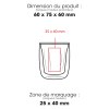 CALYPSO 887S - BND887S - Verre à double paroi recyclable de 80 ml / 3 oz