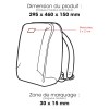 NAIA - BND931 - sac à dos pour ordinateur professionnel Waste2Gear 20 L