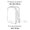 BELLE ILE - BND953 - Sac à dos cabine Waste2Gear 30L