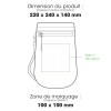LONDRES - BND983 RPET - Sac à bandoulière pour bouteille d eau RPET 4 L