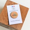 Badge Tourond aimant taille M imprimé avec carte